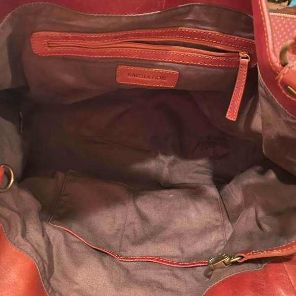 New Isabella Fiori Laser Cut Leather Tote/dust bag - Picture 5 of 13